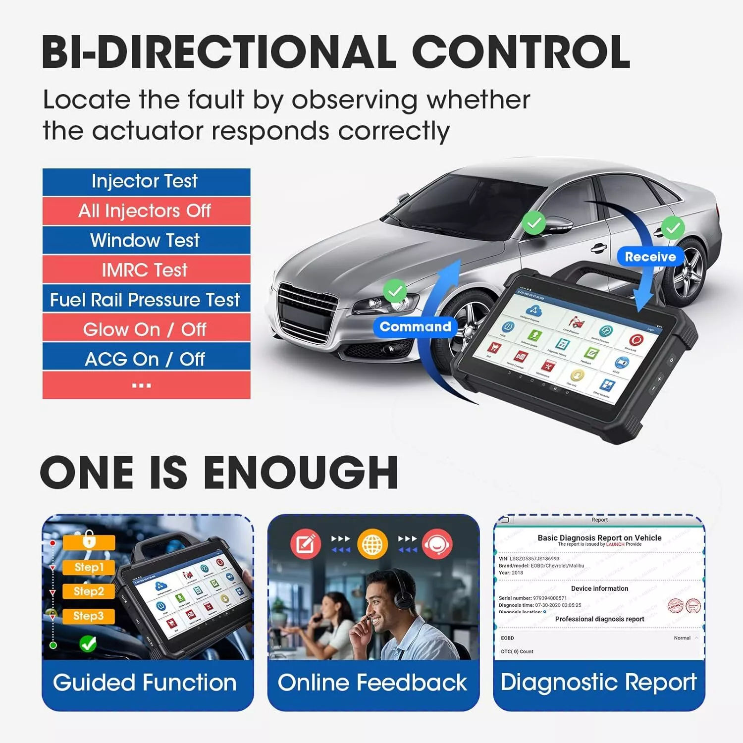 X-431 PAD 7 Obd2 ECU Tuning Programming Universal Car Diagnostic Scanner 12V Android OS 13.3 Touch Screen