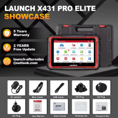 LAUNCH X431 PRO Elite Bidirectional Scan Tool CANFD DOIP ECU Coding FCA Auto Auth Full System 38+ Resets OBD2 Scanner