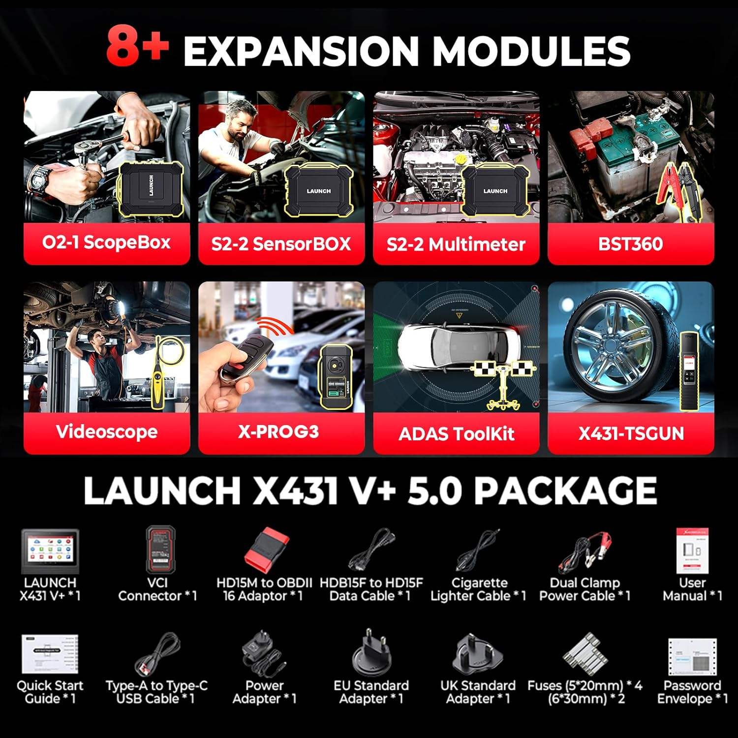 LAUNCH X431 PRO3 V+ 5.0 Full System OBD2 Diagnostic Scanner, Bidirectional Control, ECU Coding, CAN FD DoIP, 37+ Reset Services, Full Brand Vehicle Coverage