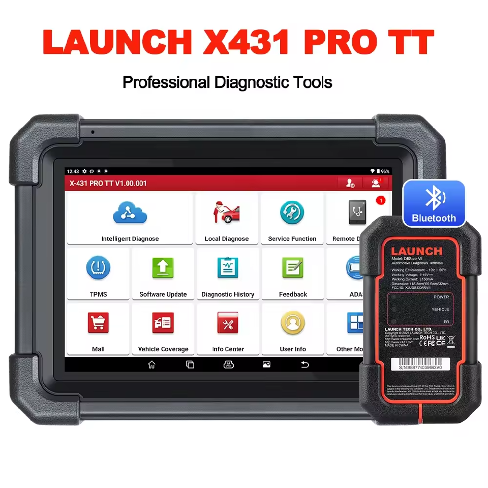 Launch X431 PRO TT Elite Bi-directional Control Scan Tool DBSCar VII Connector OBD2 Scanner Code Reader