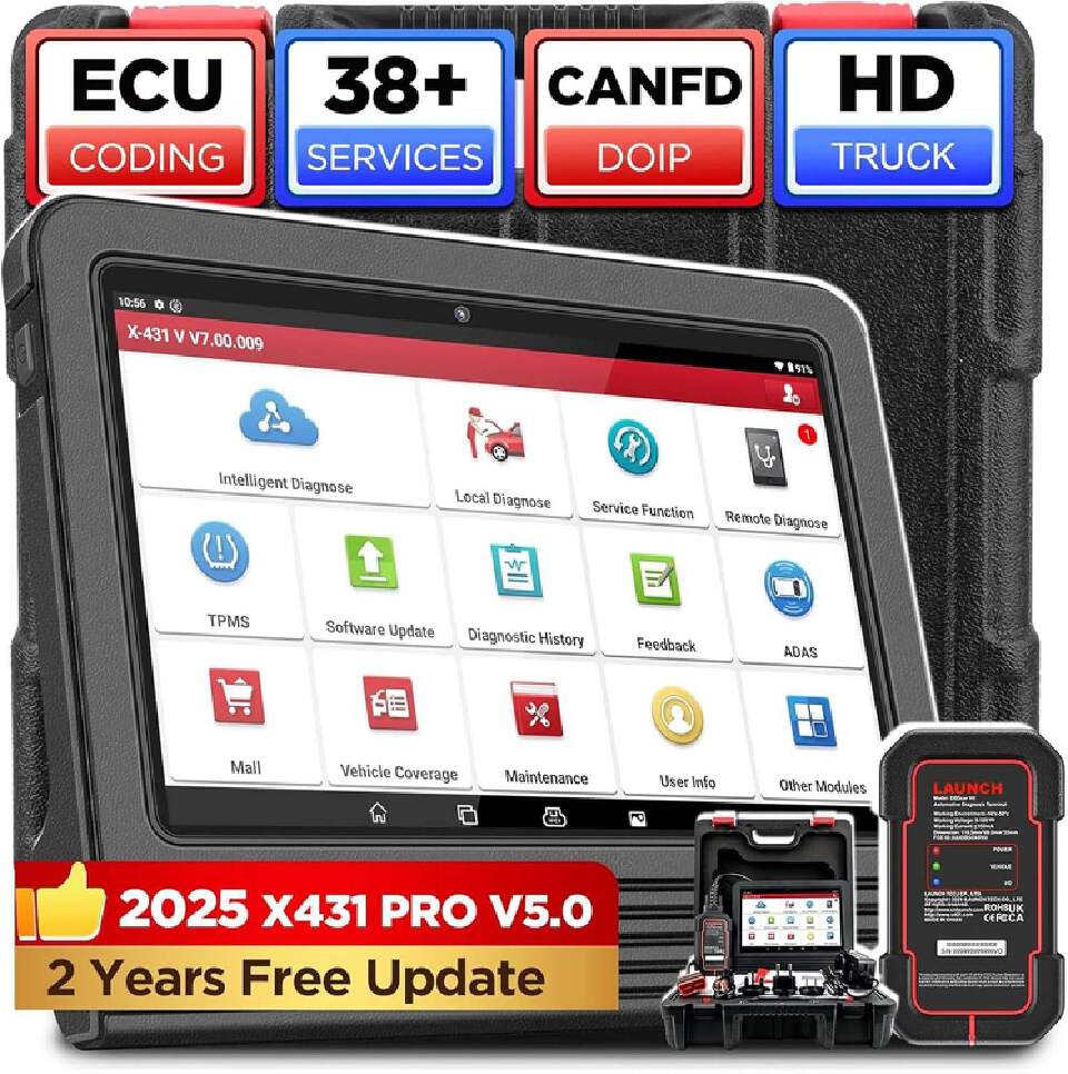 Launch X431 Pro V5.0 Free VAG Guided Function X431 Launch Scanner for 2017& Later FCA Cars Launch Diagnostic Machine