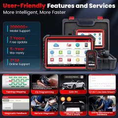 LAUNCH X431 PRO3S+ V5.0 Full System OBD2 Scanner ECU Coding 55+ Reset Services & Bi-Directional Control Car Diagnostic Tool