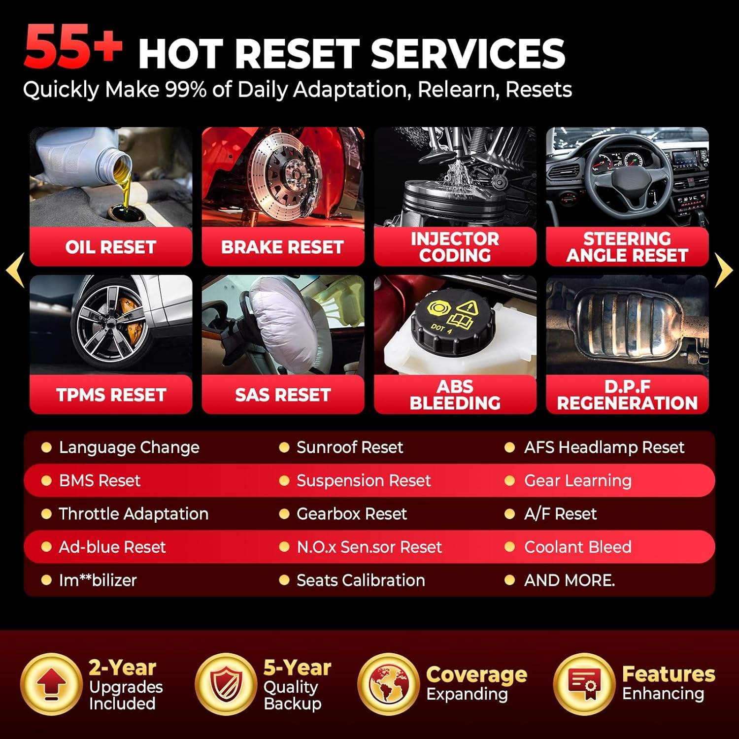 LAUNCH X431 PRO3 V+ 5.0 Full System OBD2 Diagnostic Scanner, Bidirectional Control, ECU Coding, CAN FD DoIP, 37+ Reset Services, Full Brand Vehicle Coverage