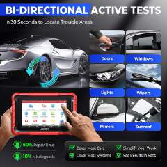 LAUNCH X431 PROS ELITE OBD2 Car Scanner Full System ECU Coding with 37+ Resets Car Diagnostic Tools for 2 Years Free Update