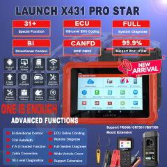 LAUNCH X431 PRO STAR Full System OBD2 Scanner Car Diagnostic Tool with ECU Coding Bidirectional Upgrade of X431 Pro Elite