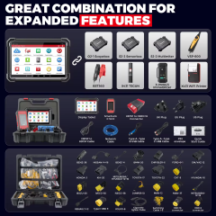 LAUNCH X431 PRO3S+ SmartLink HD Heavy Duty Truck Diagnostic Scanner OBD2 Full System ECU Coding CAN FD DoIP J2534