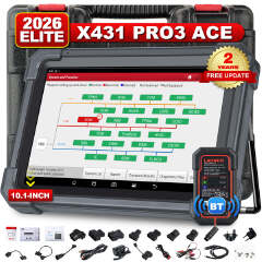 LAUNCH X431 PRO3 ACE OBD2 Car Diagnostic Scanner with DBScar VII Bidirectional Control All System Diagnostic Tools for 12V Cars