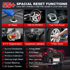 LAUNCH X431 PRO3 ACE OBD2 Car Diagnostic Scanner with DBScar VII Bidirectional Control All System Diagnostic Tools for 12V Cars