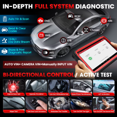 LAUNCH X431 PRO3S+ V5.0 Full System OBD2 Scanner ECU Coding 55+ Reset Services & Bi-Directional Control Car Diagnostic Tool