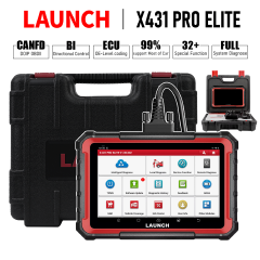 LAUNCH X431 PRO Elite Bidirectional Scan Tool CANFD DOIP ECU Coding FCA Auto Auth Full System 38+ Resets OBD2 Scanner