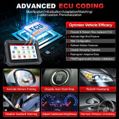LAUNCH X431 PRO3 ACE OBD2 Car Diagnostic Scanner with DBScar VII Bidirectional Control All System Diagnostic Tools for 12V Cars