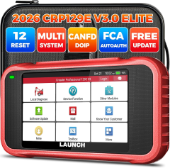 Newest LAUNCH CRP129E V3.0 OBD2 Car Scanner 4 System Diagnostic Support CANFD & DOIP Car Code Reader for 12V Cars
