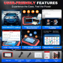 Newest LAUNCH CRP129E V3.0 OBD2 Car Scanner 4 System Diagnostic Support CANFD & DOIP Car Code Reader for 12V Cars