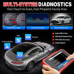 Newest LAUNCH CRP129E V3.0 OBD2 Car Scanner 4 System Diagnostic Support CANFD & DOIP Car Code Reader for 12V Cars