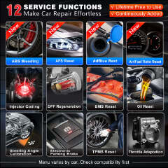 Newest LAUNCH CRP129E V3.0 OBD2 Car Scanner 4 System Diagnostic Support CANFD & DOIP Car Code Reader for 12V Cars
