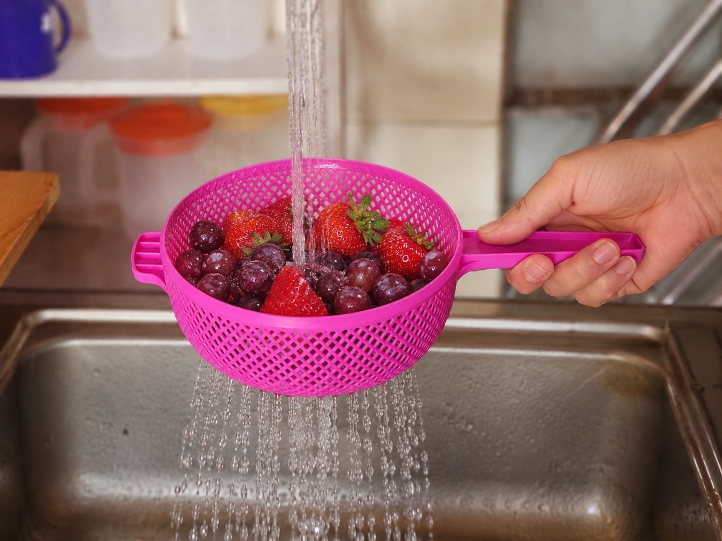 Plastic Kitchen Colander / Strainer Bowl