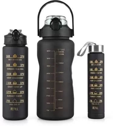 Motivational Water Bottle Stay Hydrated & InspiredMotivational Time Markers & Quote Helps Track Daily Water Intake Lightweight And Easy To Carry Leak-Proof And Durable Design Suitable For Gym, SchooL