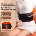 Rechargeable Heating & Vibration Waist Belt – 3 Heat Levels, Back Pain & Cramp Relief