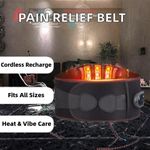 Rechargeable Heating & Vibration Waist Belt – 3 Heat Levels, Back Pain & Cramp Relief