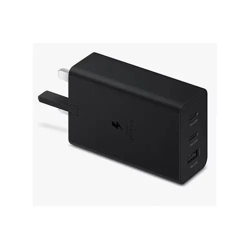 Original Samsung 65 Watts PD Adapter Trio Fast Charger Adapter for Galaxy A17,A16,A07,A06,A26,A15,A25,A05,A05S,A06,S23FE With Type C and USB Output  Adapter only
