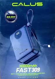 Calus FAST309 High-Capacity Power Bank | 30000mAh Portable Charger with 22.5W PD Super Fast Charging | External Battery Pack with Digital LED Display & Integrated Carrying Loop