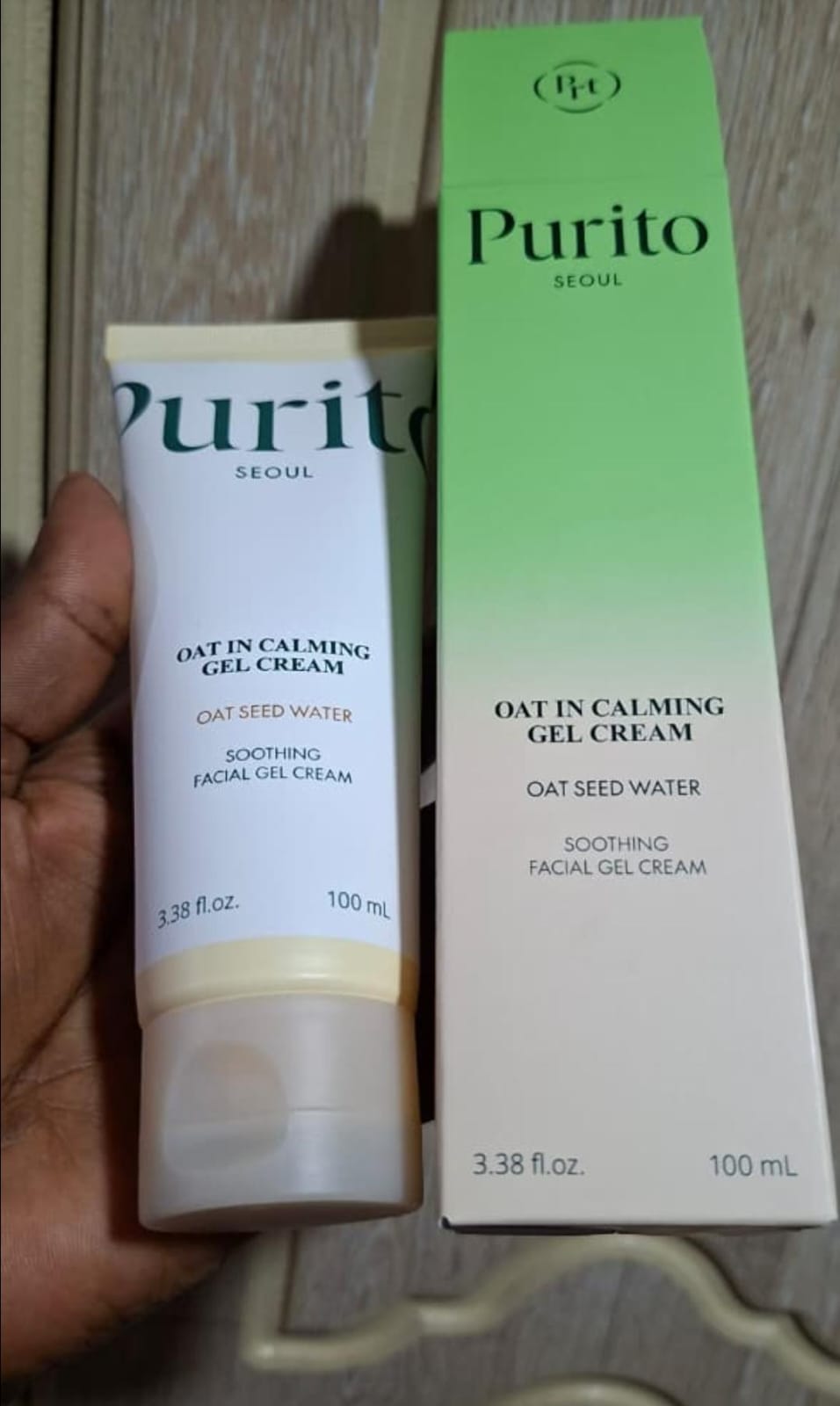 PURITO SEOUL Oat-in Calming Gel Cream 100ml / 3.38 fl. oz. Soothing Facial Gel Cream with Oat Seed Water