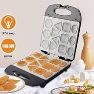 Sokany 1400W Electric Biscuit Maker - Non-Stick Mini Cake & Cookie Baking Machine with Multi-Shape Moulds