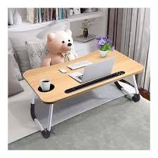Multipurpose Foldable Laptop Table – Adjustable Portable Computer Desk with Stable Legs, Ergonomic Work Surface, Compact Bed Sofa Study Table for Home, Office, Reading and Travel