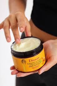 Disaar Turmeric & Honey Strengthening Hair Mask 340g, Deep Nourishing Hair Treatment for Damaged and Dry Hair, Moisturizing Repair Formula for Softer, Smoother and Healthier-Looking Hair
