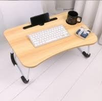 Multipurpose Foldable Laptop Table – Adjustable Portable Computer Desk with Stable Legs, Ergonomic Work Surface, Compact Bed Sofa Study Table for Home, Office, Reading and Travel
