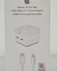 Apple 50W Fast Charger Adapter – High-Speed USB-C Power Adapter for iPhone 11, 12, 13, 14, 14 Pro, 14 Pro Max and Compatible Apple Devices