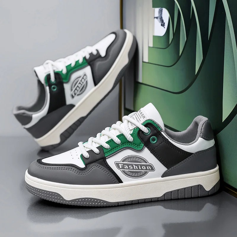 Men's shoes Trendy Board Shoes trend men's sports shoes men sneakers casual shoes lightweight comfortable men's versatile high-end  Anti-slip soft soled sports casual white flat shoes