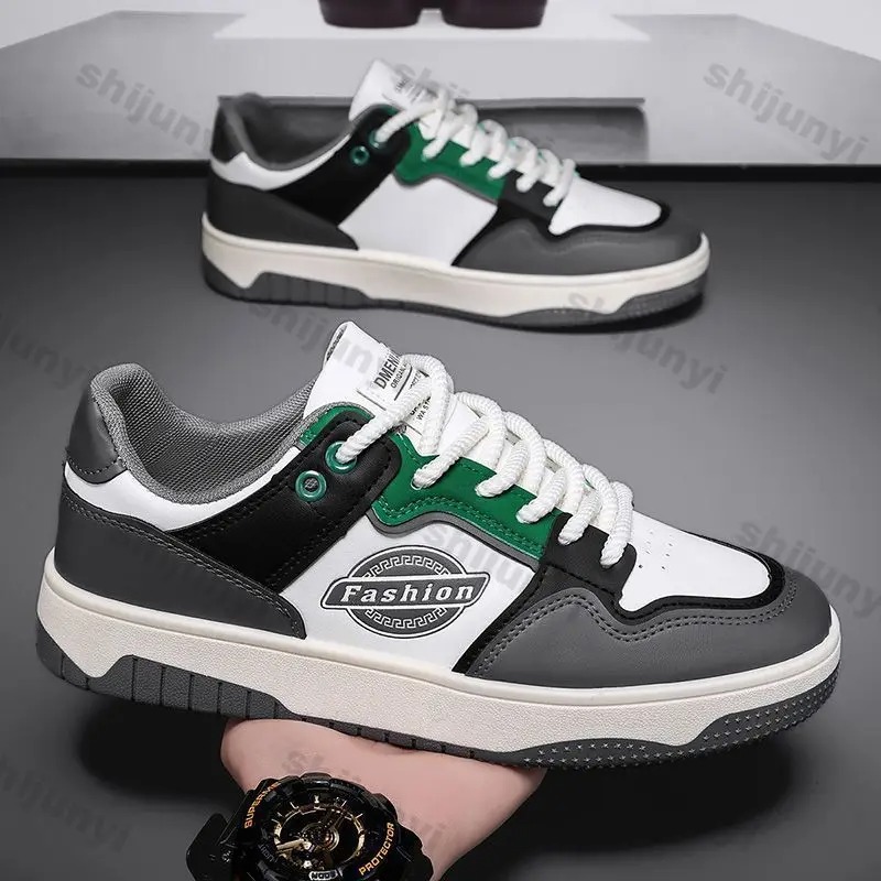 Men's shoes Trendy Board Shoes trend men's sports shoes men sneakers casual shoes lightweight comfortable men's versatile high-end  Anti-slip soft soled sports casual white flat shoes