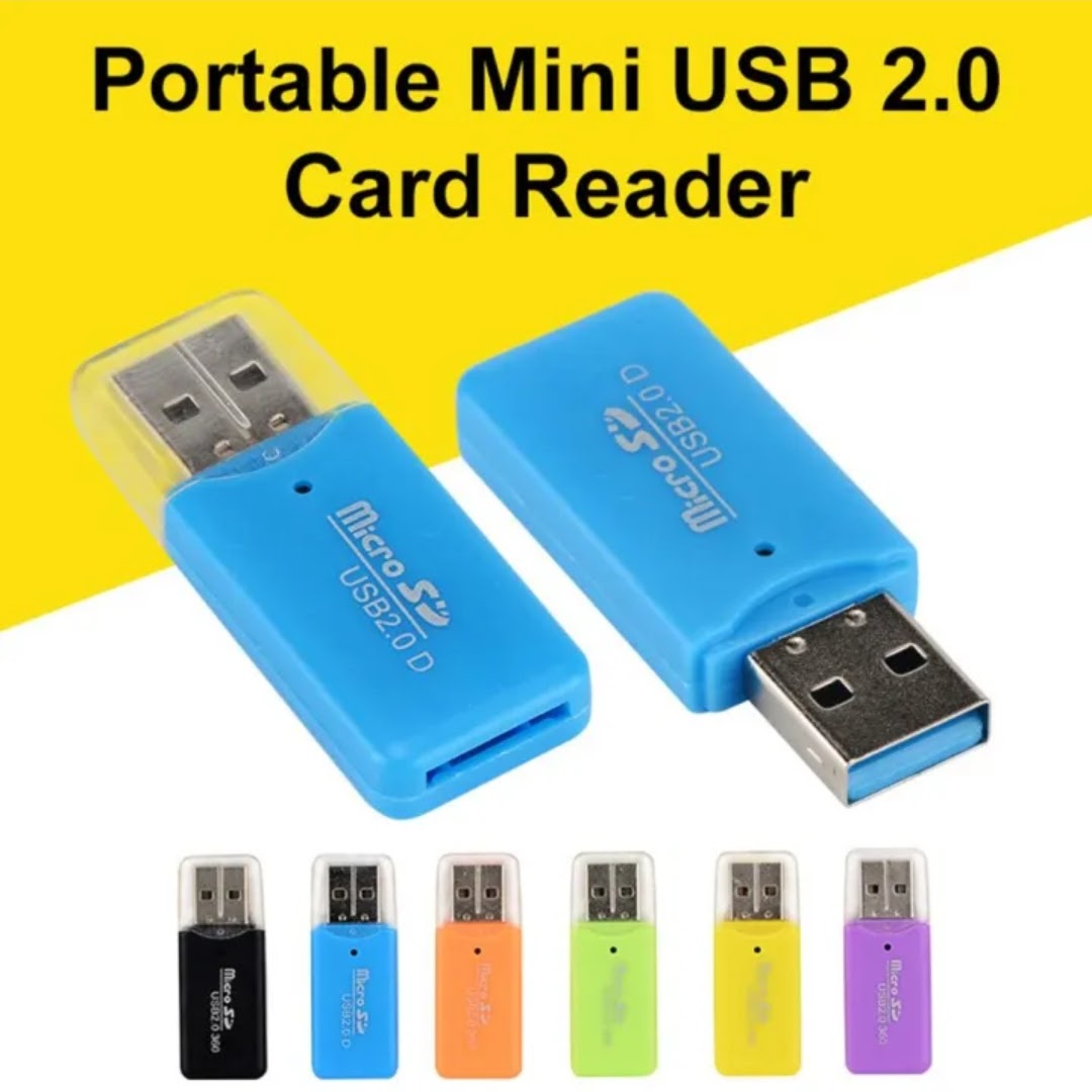 Micro SD Card Reader TF Card Reader USB 2.0 Adapter High speed, 480Mbs Plug And Play Memory Card Adapter T-Flash SDHC Compatible For PC Laptop Camera Android Portable Mini