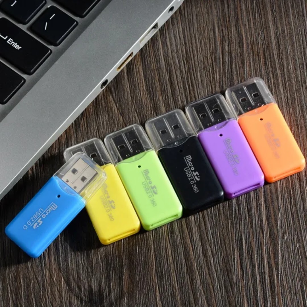 Micro SD Card Reader TF Card Reader USB 2.0 Adapter High speed, 480Mbs Plug And Play Memory Card Adapter T-Flash SDHC Compatible For PC Laptop Camera Android Portable Mini
