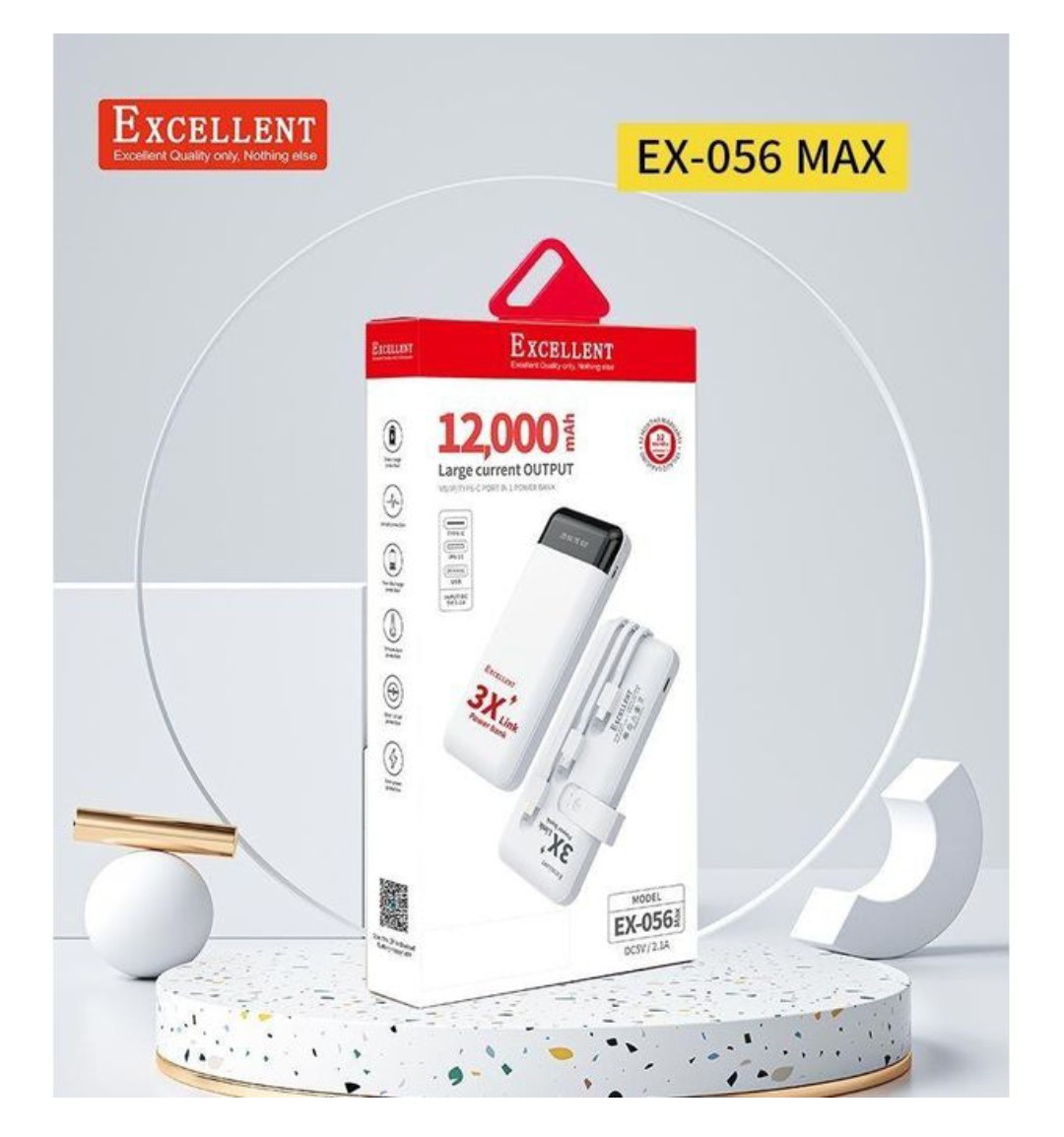 Excellent Power Banks Built in 3/4 Cables 12000/20000mAh Portable Power bank Led Display Ultra Fast Cahrging Powerbank Fast Charge Dual Output Ports smartphone Micro Type-C Lightning