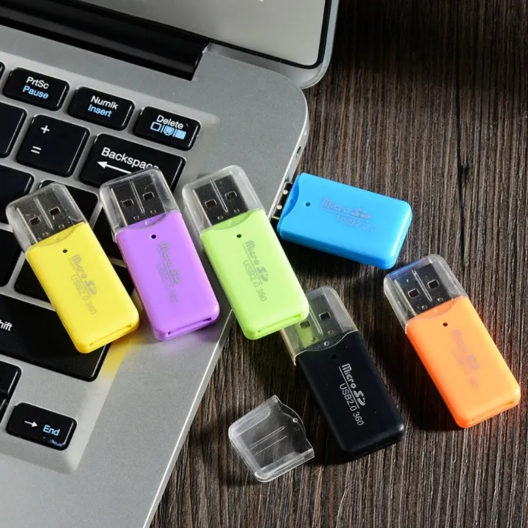 Micro SD Card Reader TF Card Reader USB 2.0 Adapter High speed, 480Mbs Plug And Play Memory Card Adapter T-Flash SDHC Compatible For PC Laptop Camera Android Portable Mini