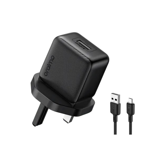 Oraimo 10W Fast Charger Adapter +Type C Cable Fast Charging UK Type 1 Meter Compatible with all Androids