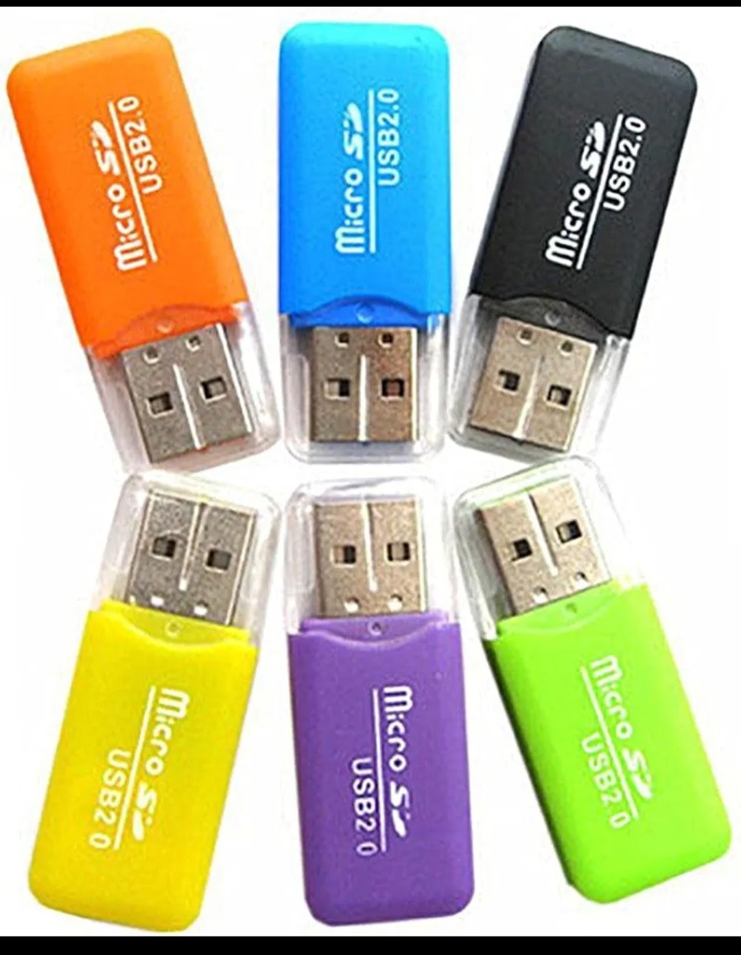 Micro SD Card Reader TF Card Reader USB 2.0 Adapter High speed, 480Mbs Plug And Play Memory Card Adapter T-Flash SDHC Compatible For PC Laptop Camera Android Portable Mini