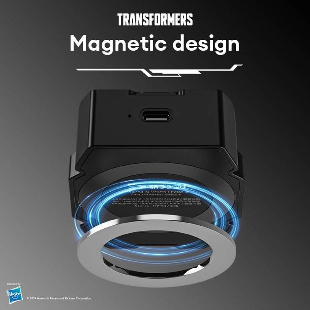 TF-Y15 Portable Magnetic Bluetooth Speaker Wireless Portable Mini Bluetooth Speaker Built-in Phone Magnet Mount Stand Multi-Color RGB LED lights 360 Audio Pocket-Sized for Phone/PC/Laptop/TV