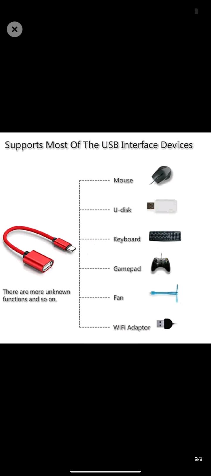 High-Speed Type-C OTG Cable – USB-C Male to USB 3.0 Female Adapter for Android Phones, Tablets, Laptops & Flash Drives