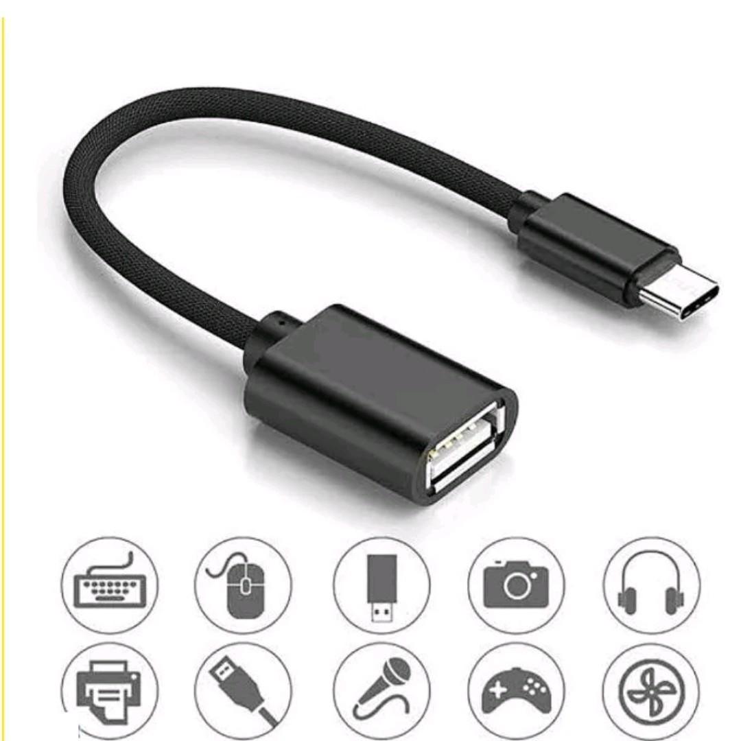 High-Speed Type-C OTG Cable – USB-C Male to USB 3.0 Female Adapter for Android Phones, Tablets, Laptops & Flash Drives