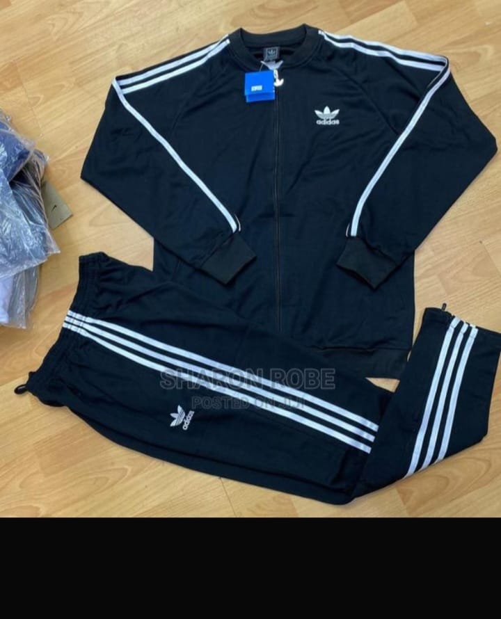 Premium Classic Tracksuit Set - Classic Black & White Unisex Sports Jacket & Joggers Sweatsuit - Premium Athletic Streetwear-Men'S Clothing Tops Jackets Casual Jacket