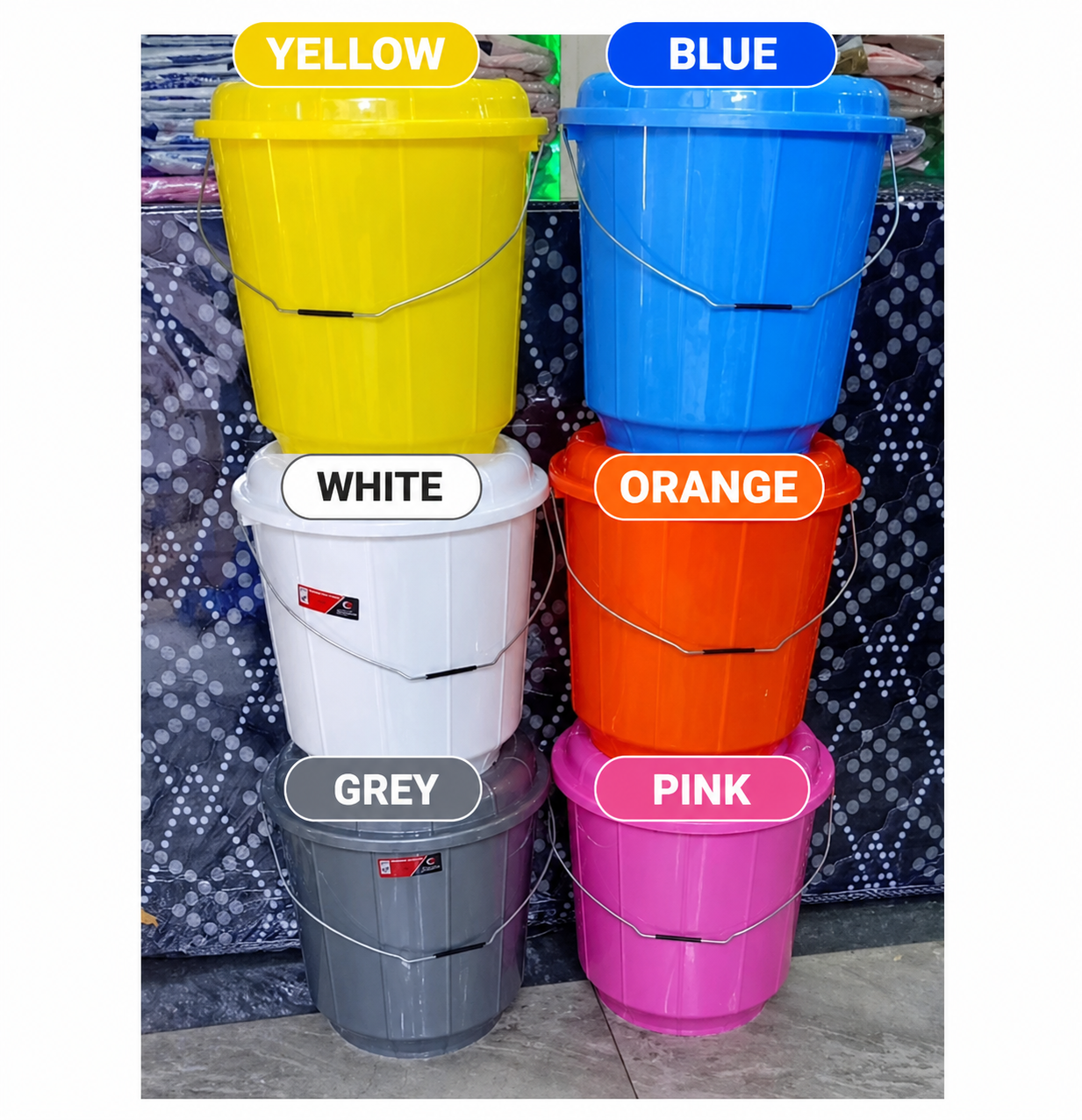 ADIX Plastic Bucket – 20 Litres✔️ Strong & durable plastic body ✔️ Metallic handle for firm grip ✔️ Ideal for everyday home & commercial use 👉 Reliable • Long-lasting • Affordable