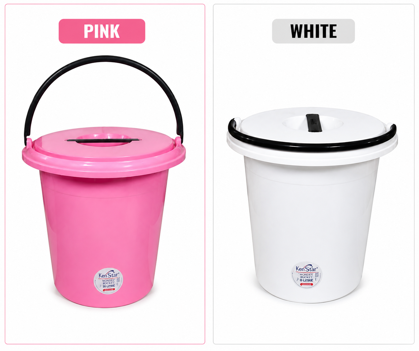 240758 KenStar Wonder Bucket with lid 20L