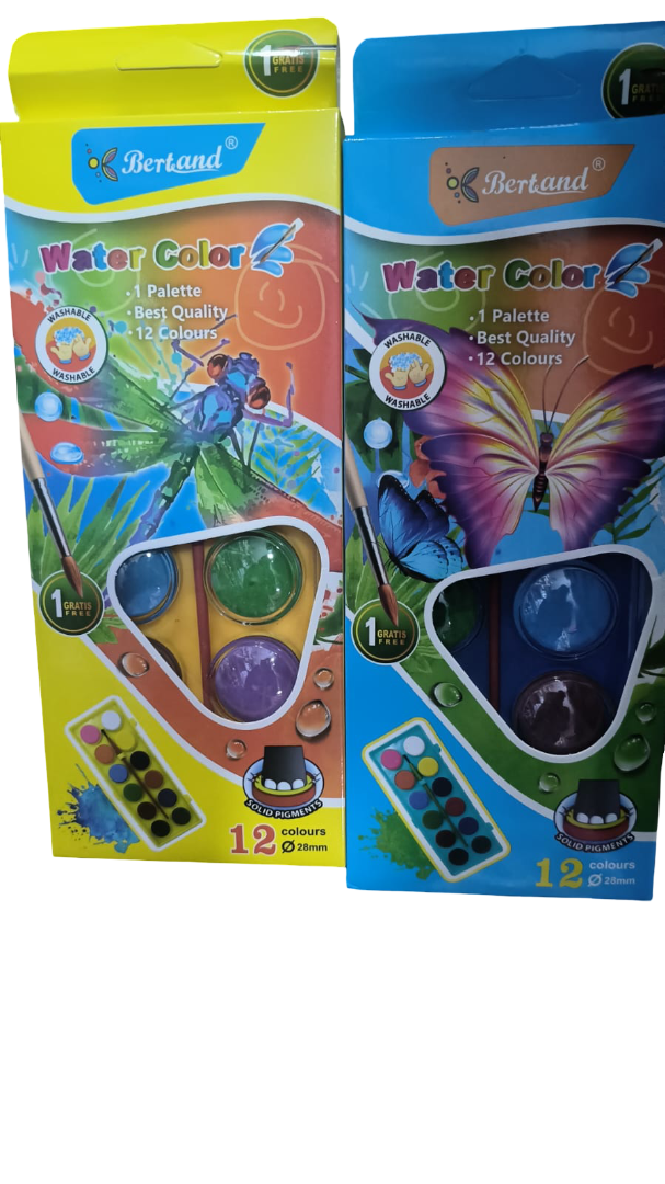 Water Color Paint Set with Brush Washable Non-Toxic Art Kit, Vibrant Painting Supplies for Children, Beginners & Hobbyists, Perfect for Home School & Creative Projects