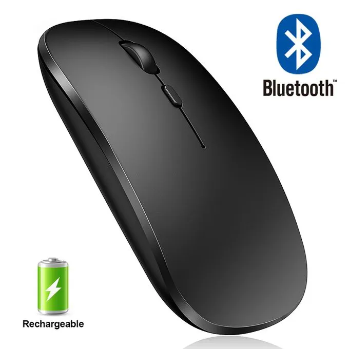 Rechargeable Bluetooth Wireless Mouse Portable Mini Ultra-thin Ergonomic Mouse for Laptops