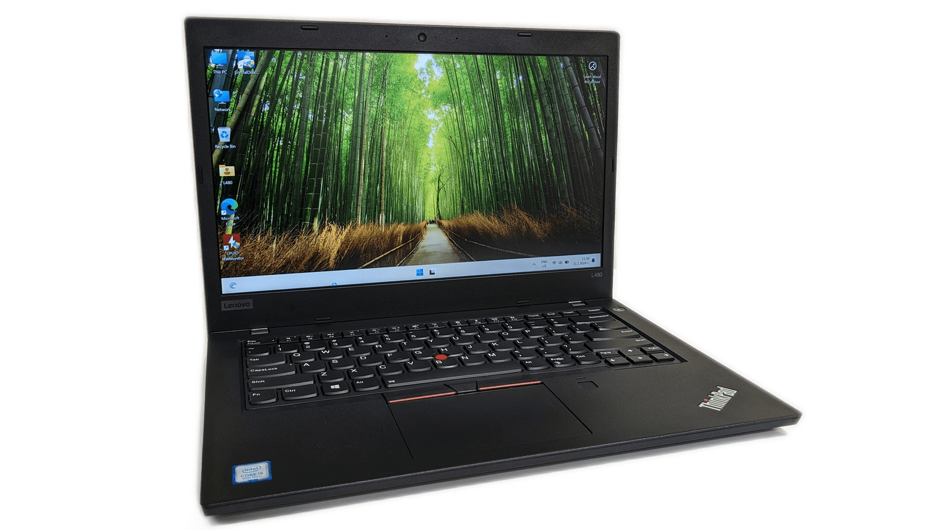 Lenovo Thinkpad L480 Intel Core i5 8th Gen 8GB Ram 256GB SSD 14-inch Touch screen Display Windows 11 Pro Laptop Fingerprint reader Refurbished laptop for Professionals, Students plus warranty