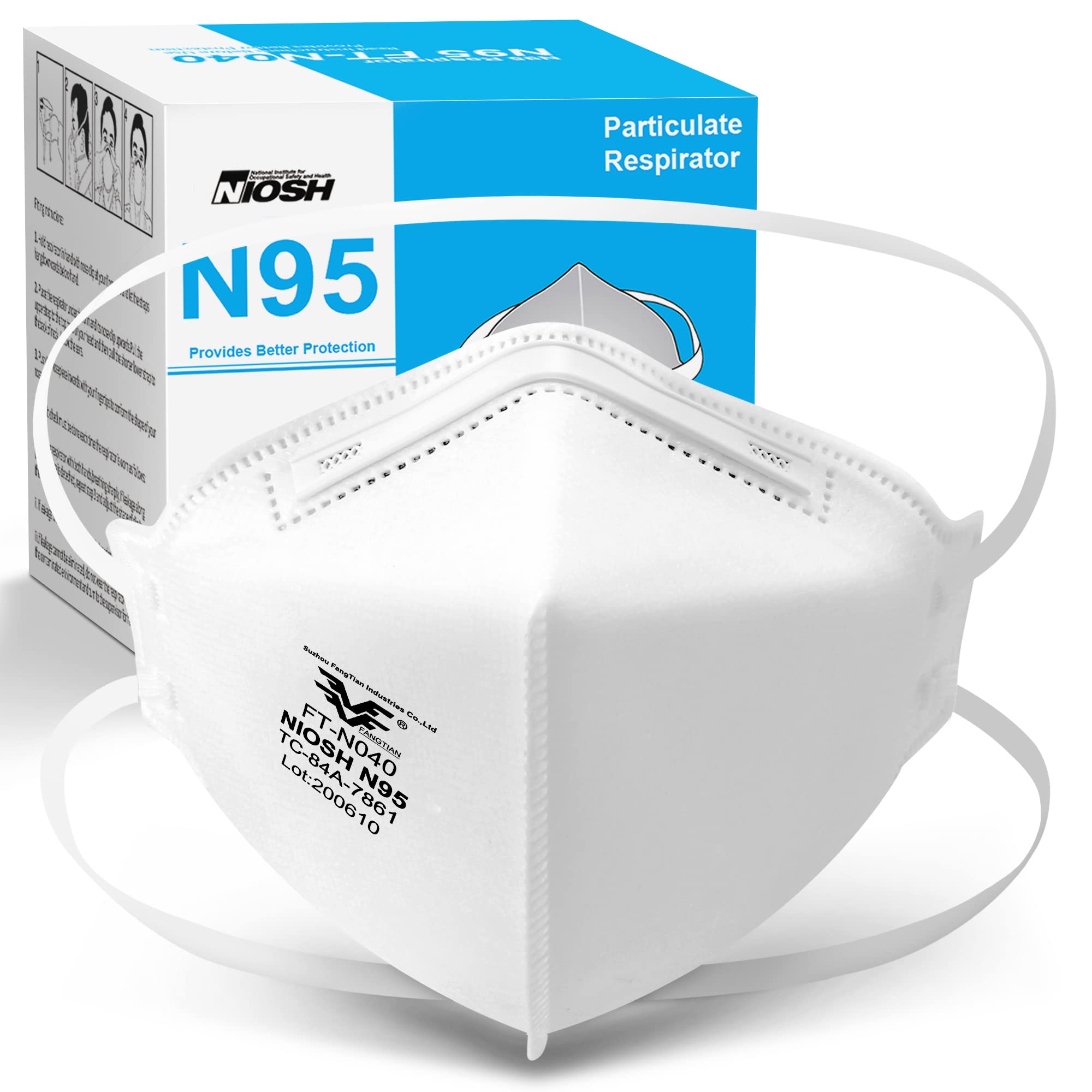 N95 Particulate Respirator Face Mask – High-Filtration Protective Mask