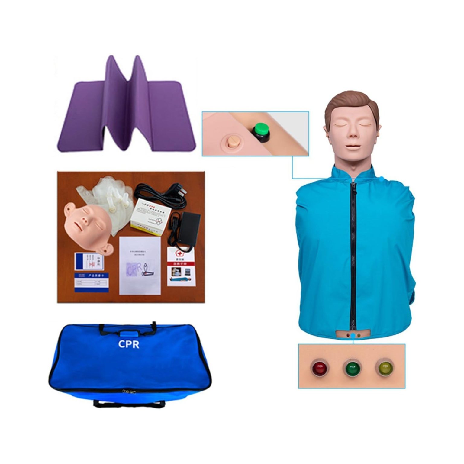 Adult Half Body BLS CPR Training Manikin
